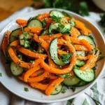Carrot and Cucumber Salad 4 Ingredients Easy Delicious