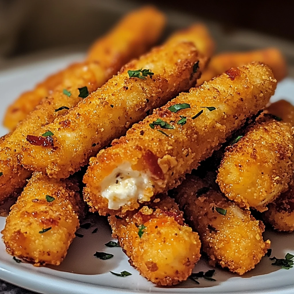 Crispy Buffalo Chicken Bacon Mozzarella Sticks 30 Minutes Ultimate Delicious