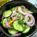 Crunchy Cucumber Salad 4 Servings Easy Delicious