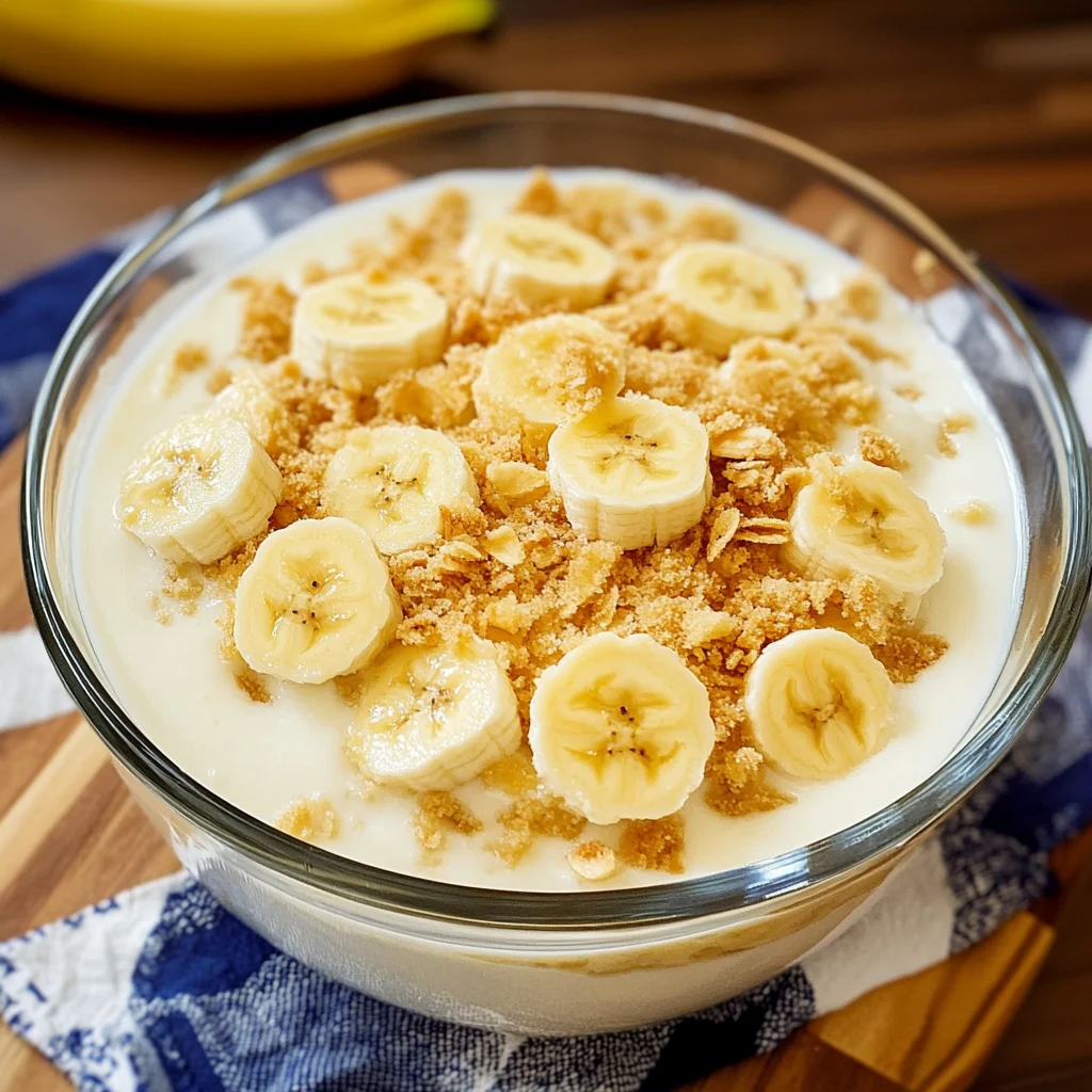 Old-Fashioned Homemade Banana Pudding 4 Servings Easy Delicious