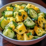 Pineapple Cucumber Salad 4 Servings Easy Delicious