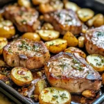 Sheet Pan Pork Chops and Potatoes 30 Minutes Easy Delicious