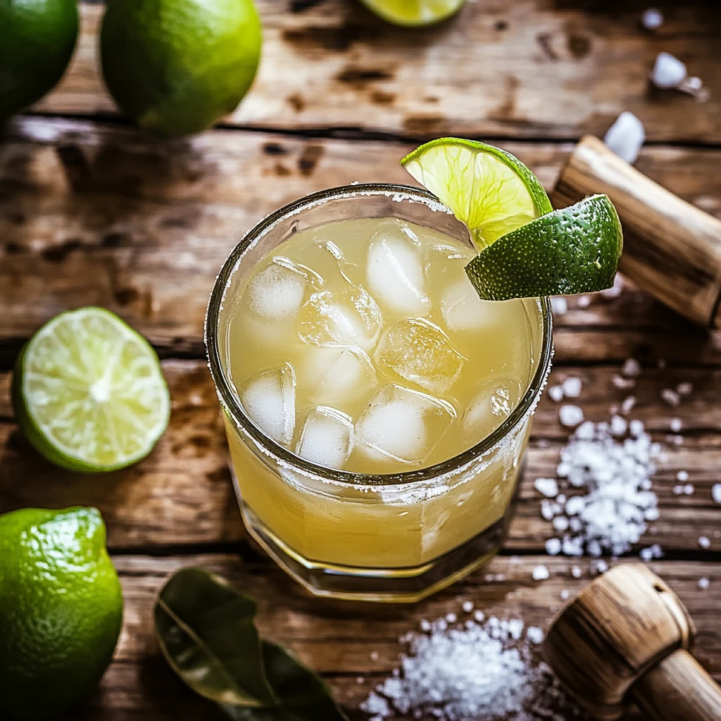 Caipirinha ingredients laid out flat