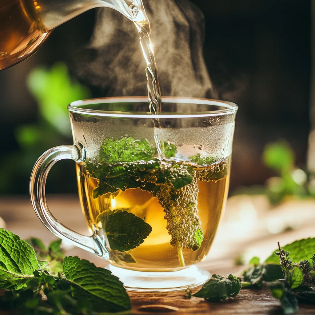 Brewing lemon balm tea for weight loss