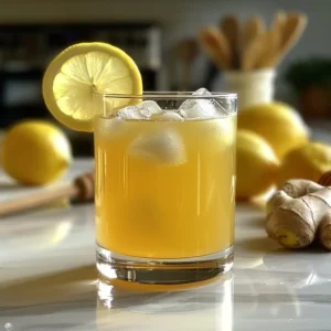 Natural Mounjaro weight loss drink with ginger and lemon