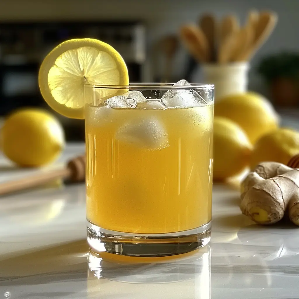 Natural Mounjaro weight loss drink with ginger and lemon
