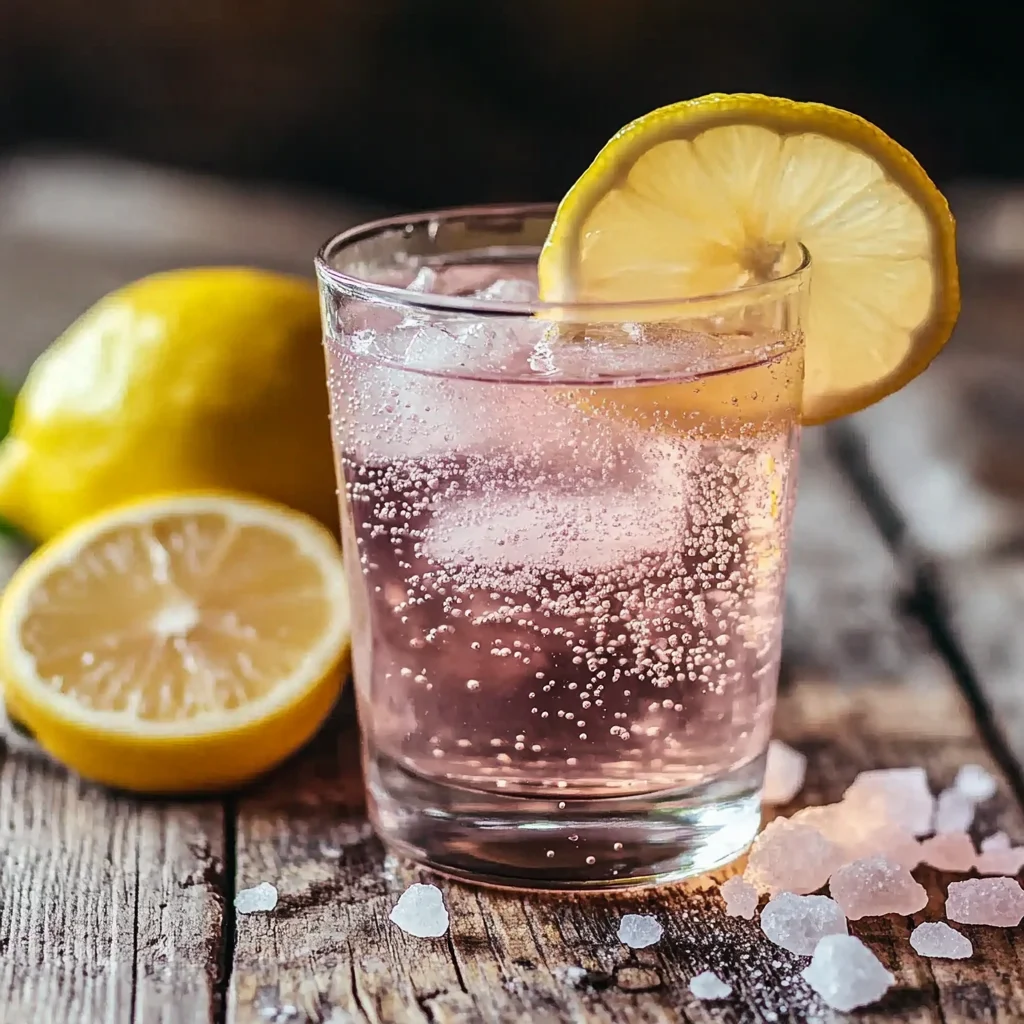 Pink Himalayan salt diet recipe with lemon and vinegar