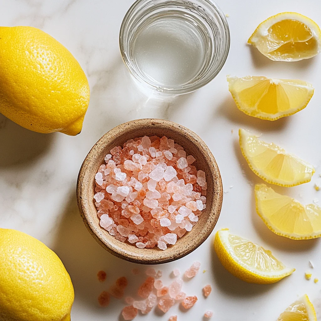 Ingredients for pink Himalayan salt diet recipe