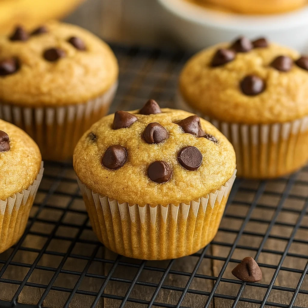 Moist 5 ingredient protein muffins served with coffee