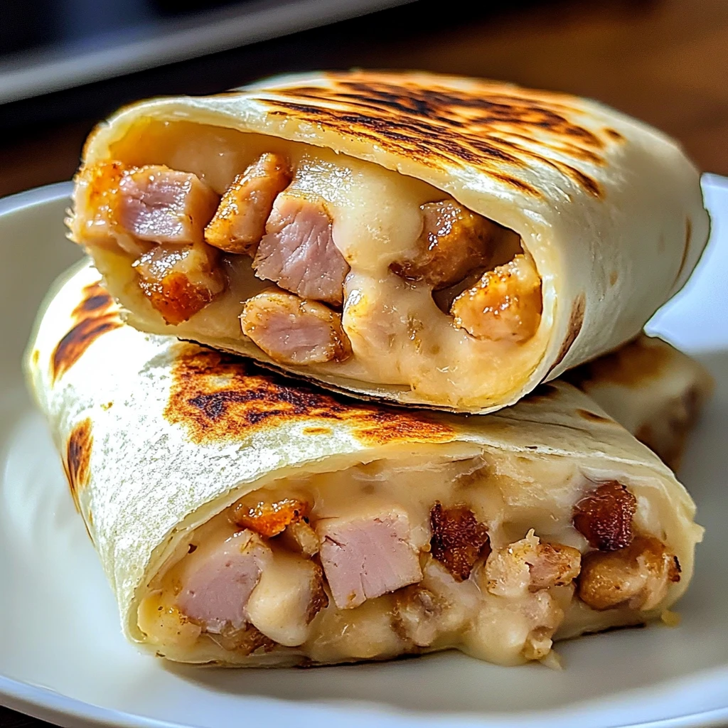 Air Fryer & Oven Hot Chicken Ham and Cheese Wraps 30 Minutes Easy Delicious