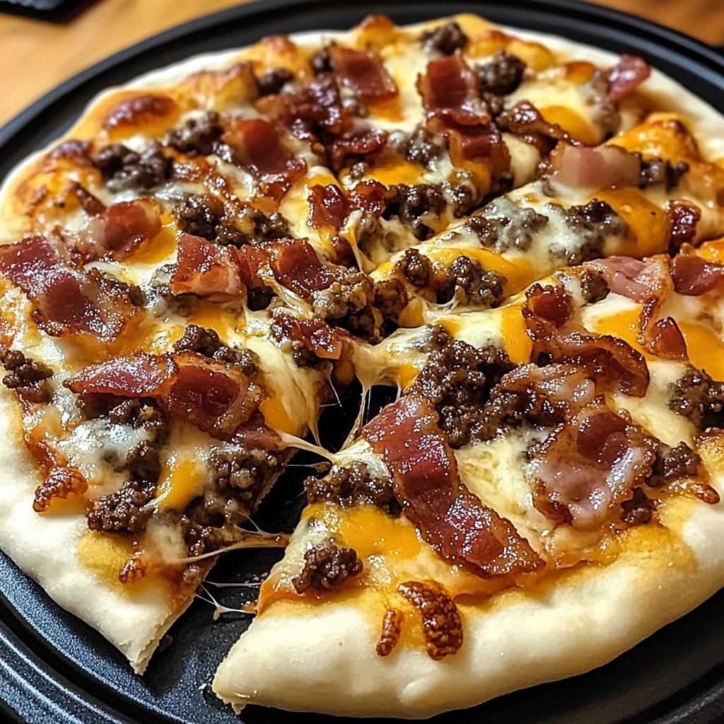 Caramelized Bacon Cheeseburger Pizza 30 Minutes Ultimate Delicious
