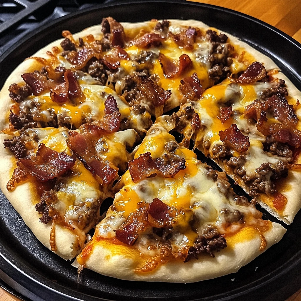 Caramelized Bacon Cheeseburger Pizza 30 Minutes Ultimate Delicious