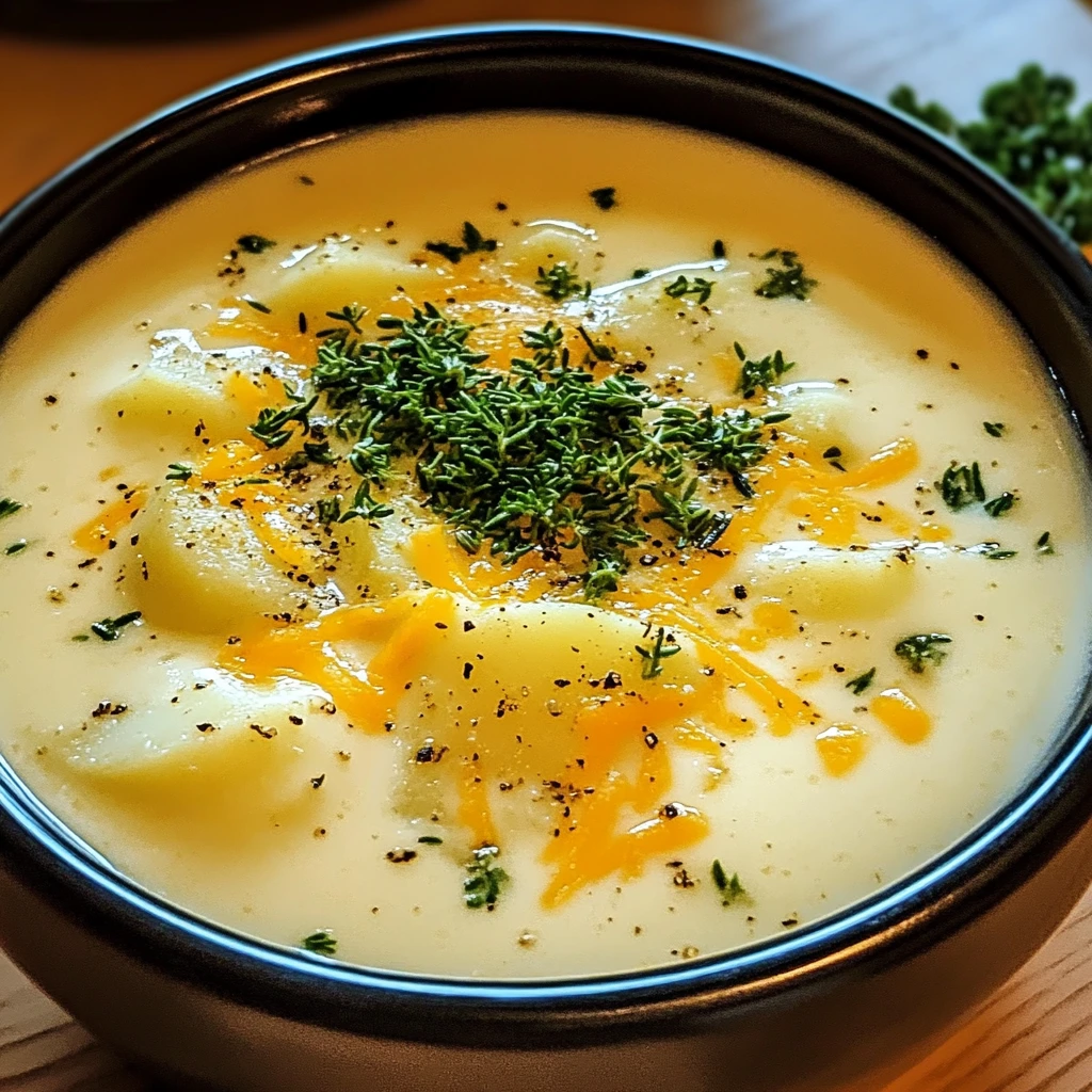 Cheddar Garlic Herb Potato Soup 30 Minutes Ultimate Delicious