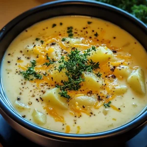 Cheddar Garlic Herb Potato Soup 30 Minutes Ultimate Delicious