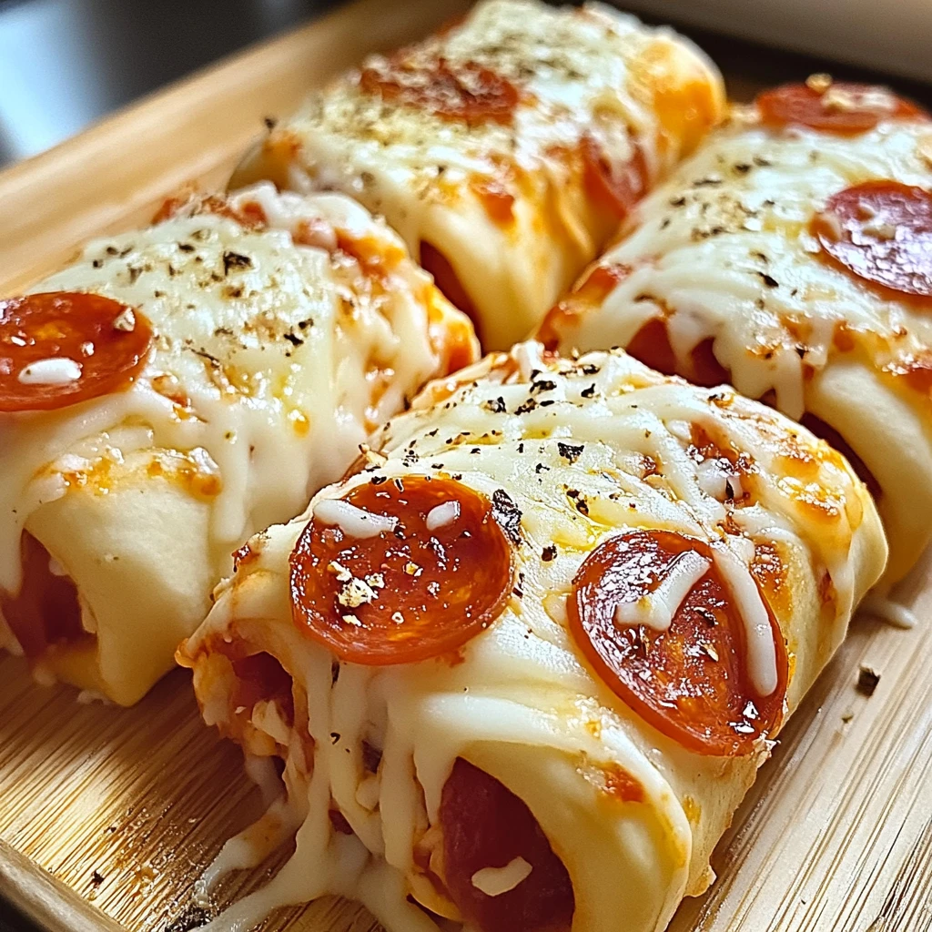 Cheesy Pepperoni Roll-Ups 4 Ingredients Supreme Delicious