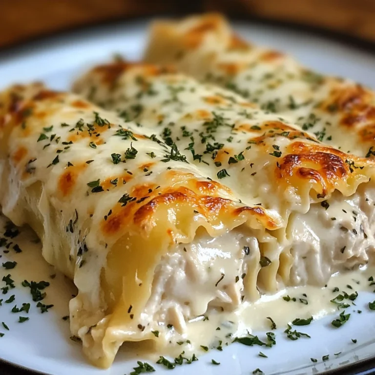 Chicken Alfredo Lasagna Rolls 4 Servings Ultimate Delicious