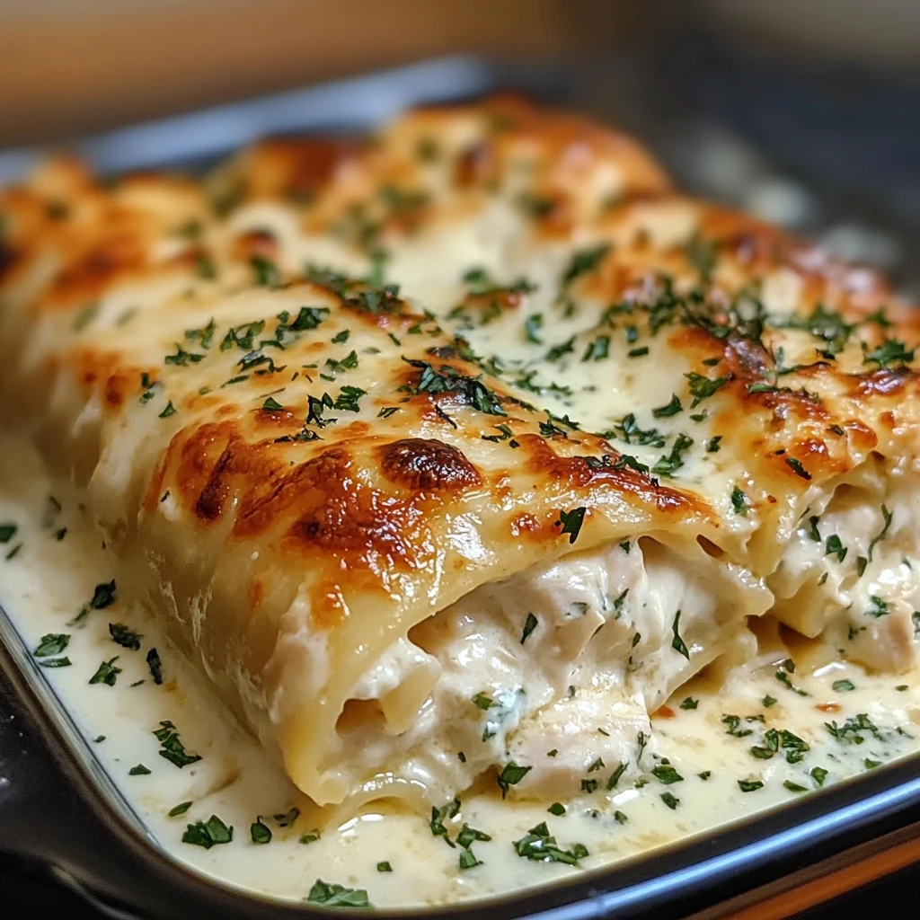 Chicken Alfredo Lasagna Rolls 4 Servings Ultimate Delicious