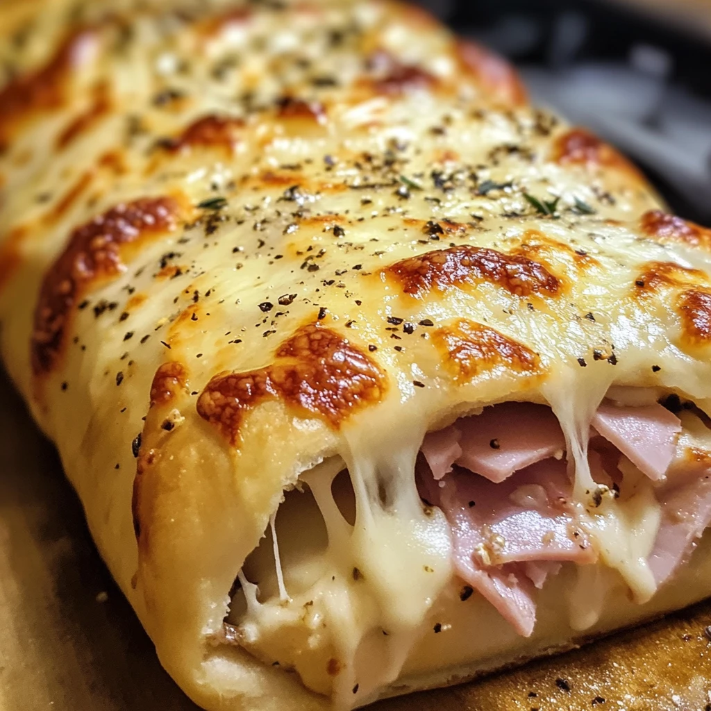 Chicken Cordon Bleu Stromboli 30 Minutes Easy Delicious