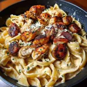 Creamy Cajun Chicken and Sausage Pasta 30 Minutes Easy Delicious