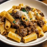 Creamy Garlic Beef Pasta 30 Minutes Easy Delicious