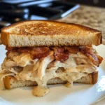 Crispy Bacon Alfredo Chicken Loaded Sandwich Melts 30 Minutes Easy Delicious