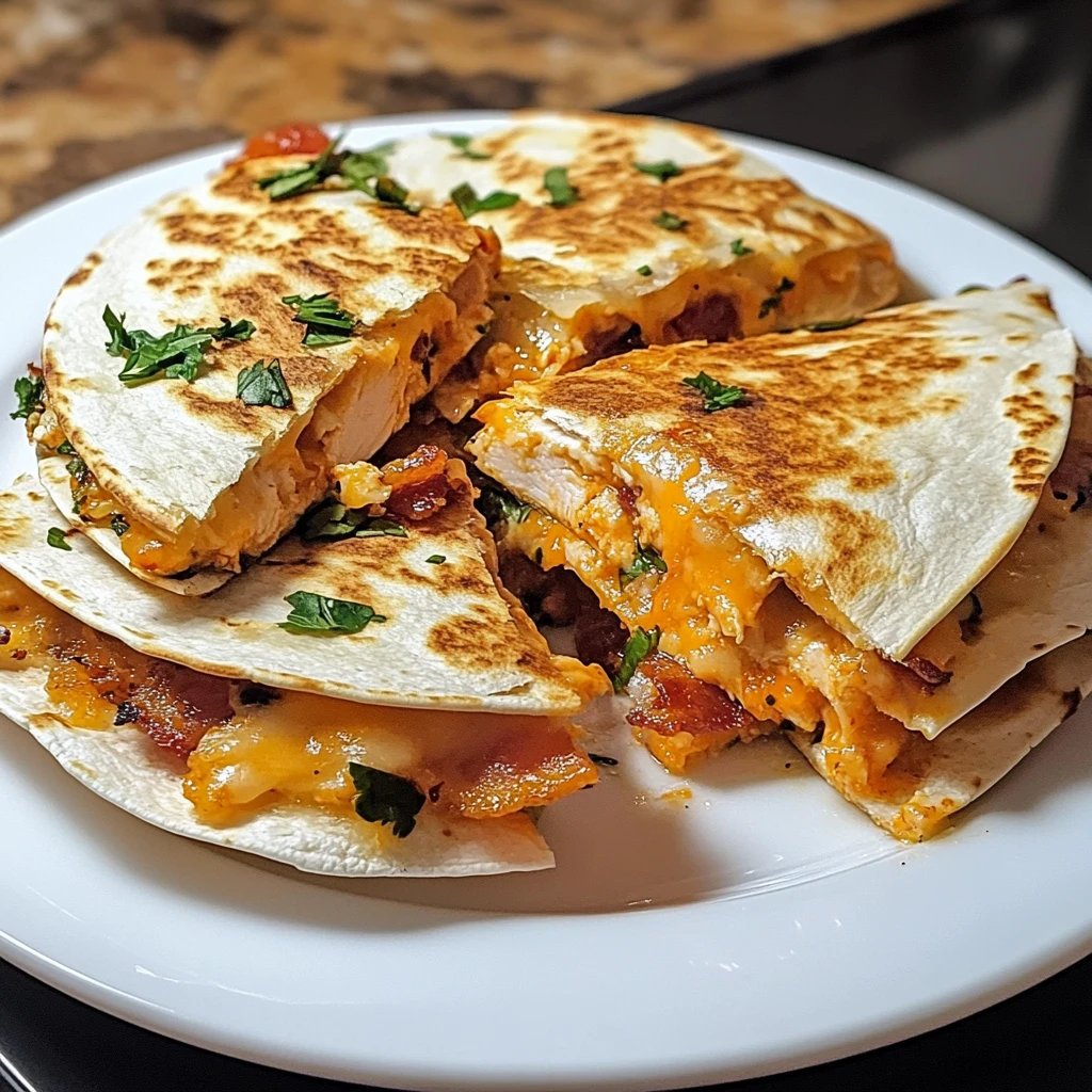Crispy Buffalo Chicken Bacon Explosion Quesadillas 30 Minutes Awesome Delicious