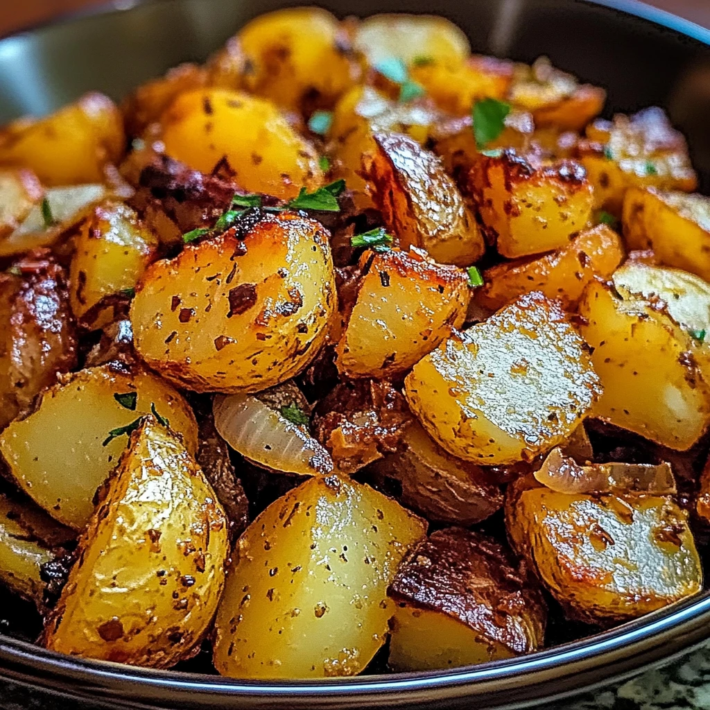 Crispy Oven Fried Potatoes & Onions 35 Minutes Amazing