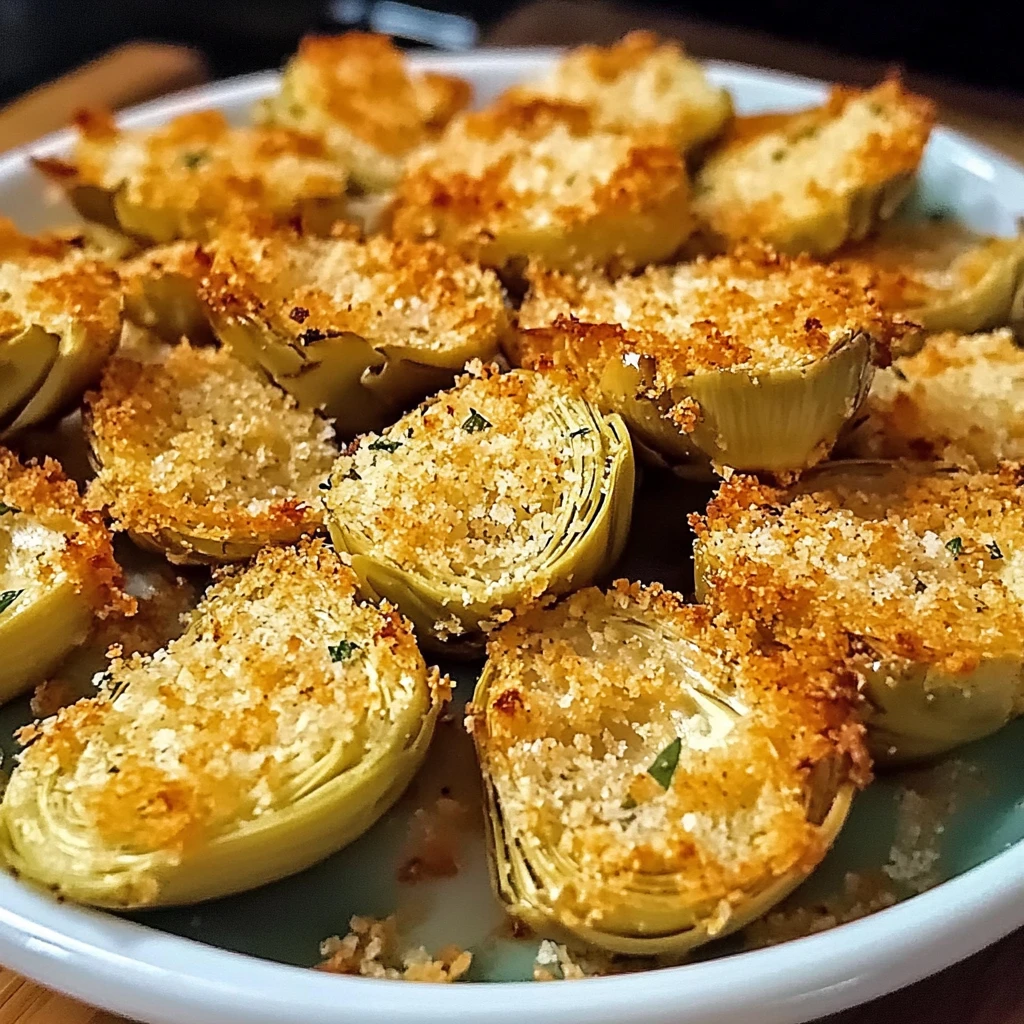 Crispy Parmesan Artichoke Hearts 4 Servings Easy Delicious