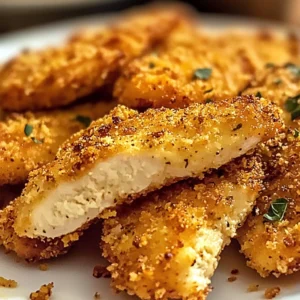 Crispy Parmesan Chicken Tenders 25 Minutes Awesome Delicious