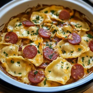 Crockpot Pierogi Casserole With Kielbasa 4 Servings Amazing