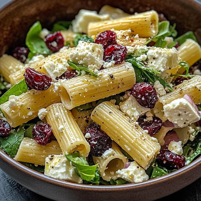 Feta & Cranberry Rigatoni Salad 4 Servings Perfect Delicious