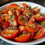 Fresh Tomato Garlic Salad 6 Ingredients Easy Delicious
