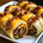 Garlic Butter Bacon Cheeseburger Rollups 30 Minutes Easy Delicious