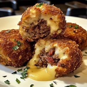 Garlic Parm Bacon Cheeseburger Fritters 4 Servings Easy Delicious