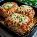 Garlic Parmesan Chicken Meatloaves 4 Servings Easy Delicious