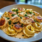 Enjoy Garlic Parmesan Chicken Tortellini in just 30 minutes! This creamy dish is a fantastic dinner choice. Try it today!