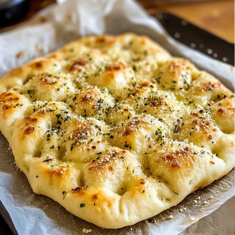 Garlic Parmesan Focaccia Bread 5 Steps Ultimate Delicious