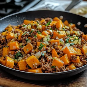 Ground Turkey Sweet Potato Skillet 30 Minutes Easy Delicious