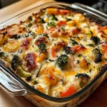 High-Protein Cottage Cheese Veggie Bake 4 Servings Easy Delicious