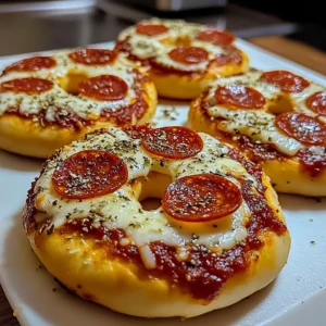 Homemade Air Fryer Pizza Bagels 4 Steps Easy Delicious