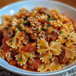 Italian Sausage With Bow Tie Pasta 30 Minutes Awesome Delicious