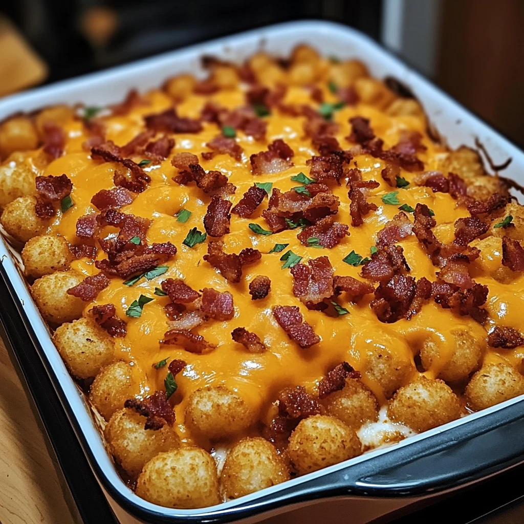 Loaded BBQ Bacon Tater Tot Casserole 30 Minutes Easy Delicious