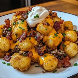 Loaded Bacon Cheeseburger Stuffed Garlic Tots 30 Minutes Ultimate Delicious