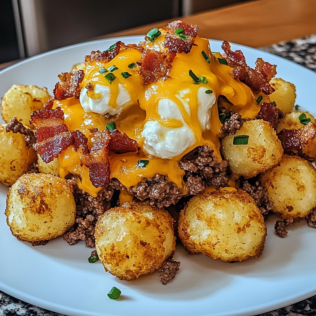 Loaded Bacon Cheeseburger Stuffed Garlic Tots 30 Minutes Ultimate Delicious