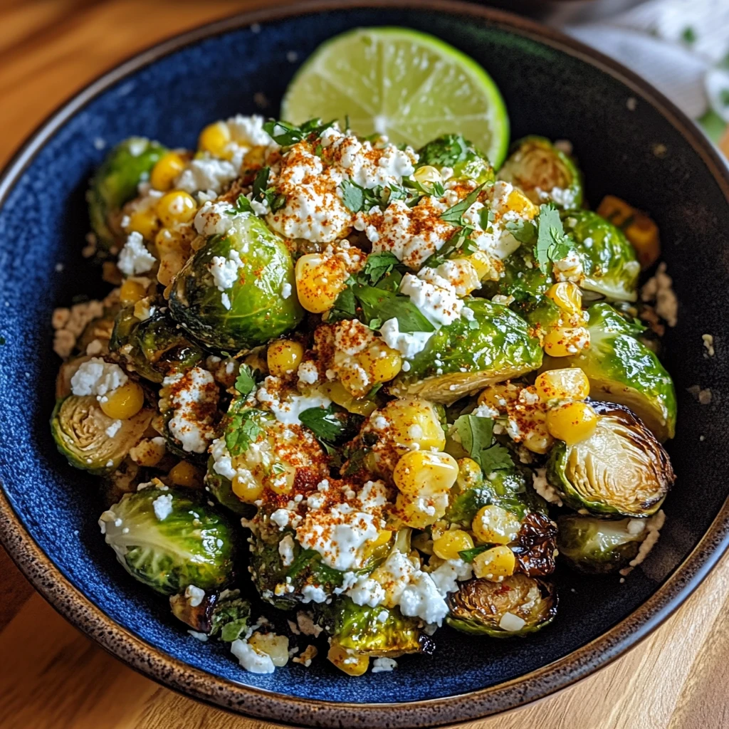Mexican Street Corn Brussels Sprouts 30 Minutes Perfect Delicious