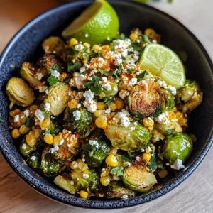 Mexican Street Corn Brussels Sprouts 30 Minutes Perfect Delicious