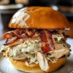 Slow Cooker Chicken Bacon Ranch Sandwiches 4 Servings Easy Delicious