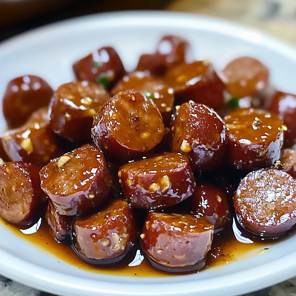 Slow Cooker Honey Mustard Kielbasa Bites 4 Servings Easy Delicious
