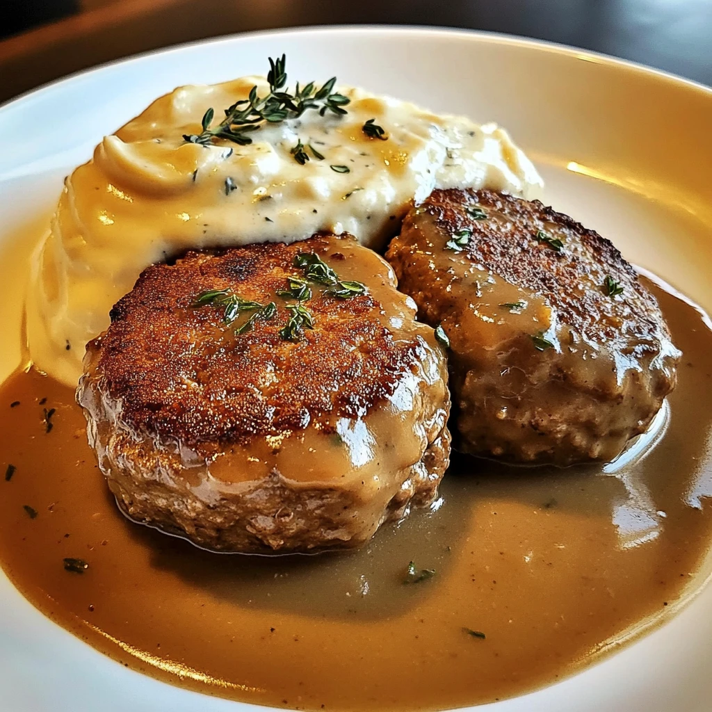 Slow Cooker Salisbury Steak 6 Ingredients Awesome Delicious