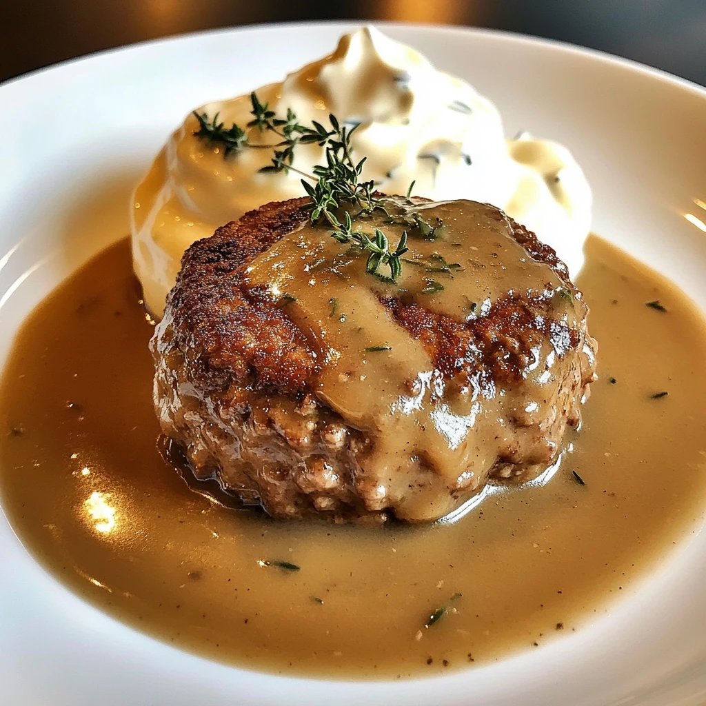 Slow Cooker Salisbury Steak 6 Ingredients Awesome Delicious